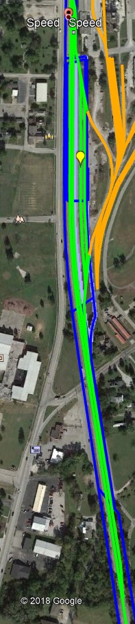 Overhead view of Speed Transload Yard