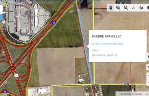 Satellite image of Barbre Farms LLC