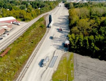 Overhead view of Dutch Lane Yard