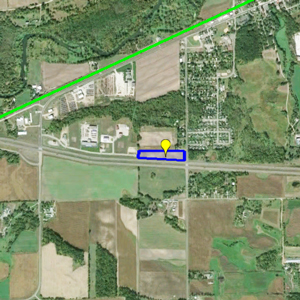 Overhead view of Meyer Highway 23 Site