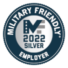 2022 Military Friendly Employer Silver award