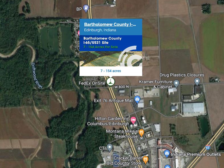 Image of Bartholomew County I-65 & US-31 Industrial Park in Edinburgh, IN