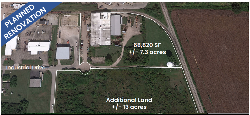Image of overhead view of 800 Industrial Drive
